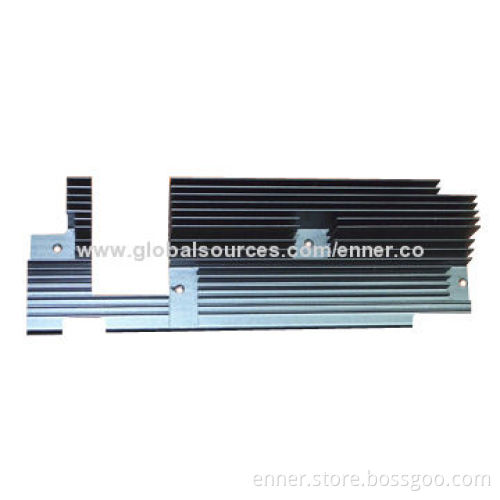 Industrial Aluminum Extrusion Heat-sink, Black Anodized Finish